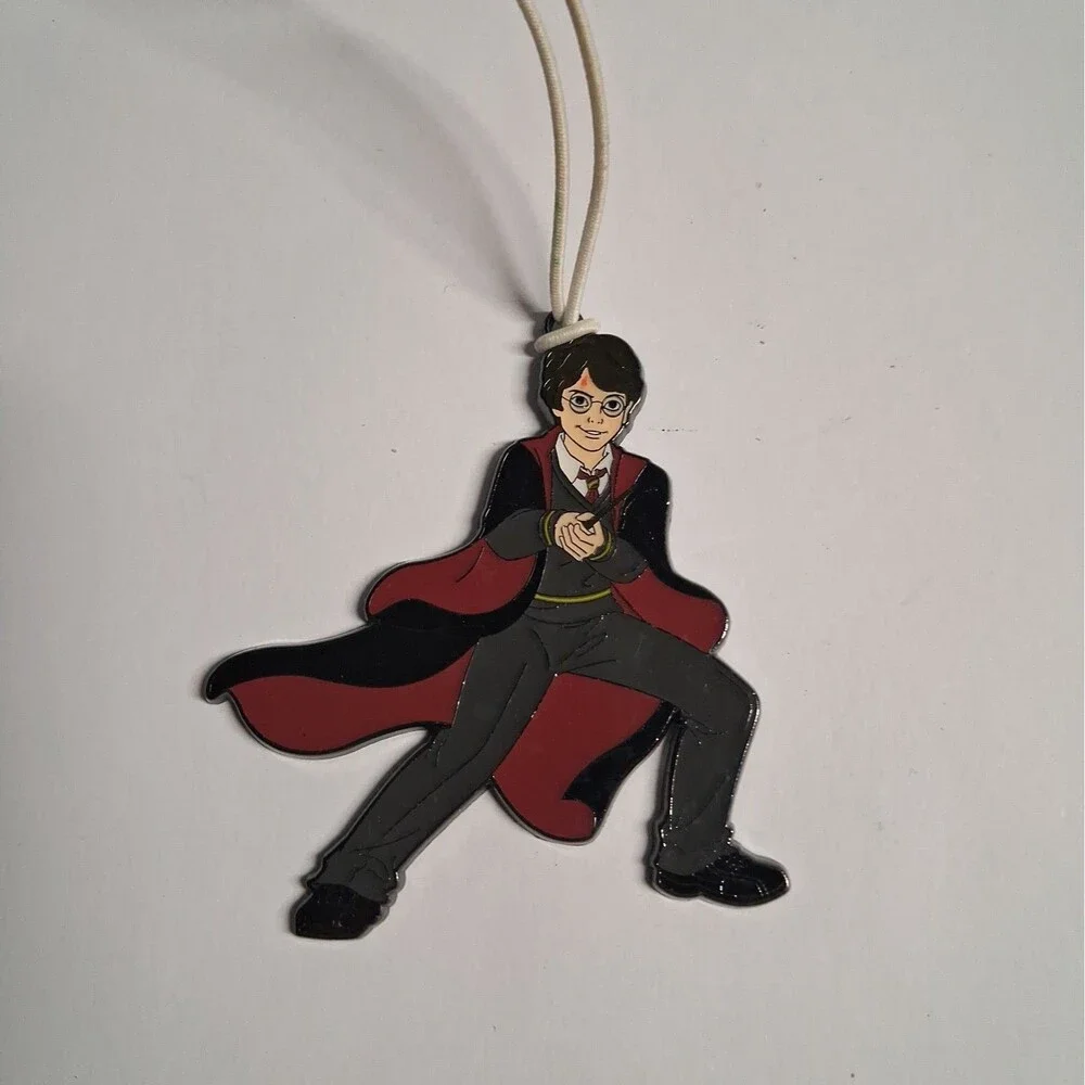 Harry Potter Christmas Ornament with Wand Cape 2.5” Metal Enamel Hallmark 2022
